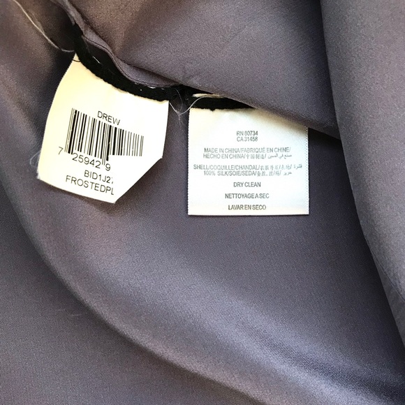 BCBG Purple V-neck Blouse w/ Bell Sleeves - Small - Picture 5 of 5